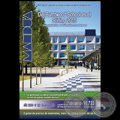 MANDU'A Revista de la Construcción - Nº 392 - Diciembre 2015